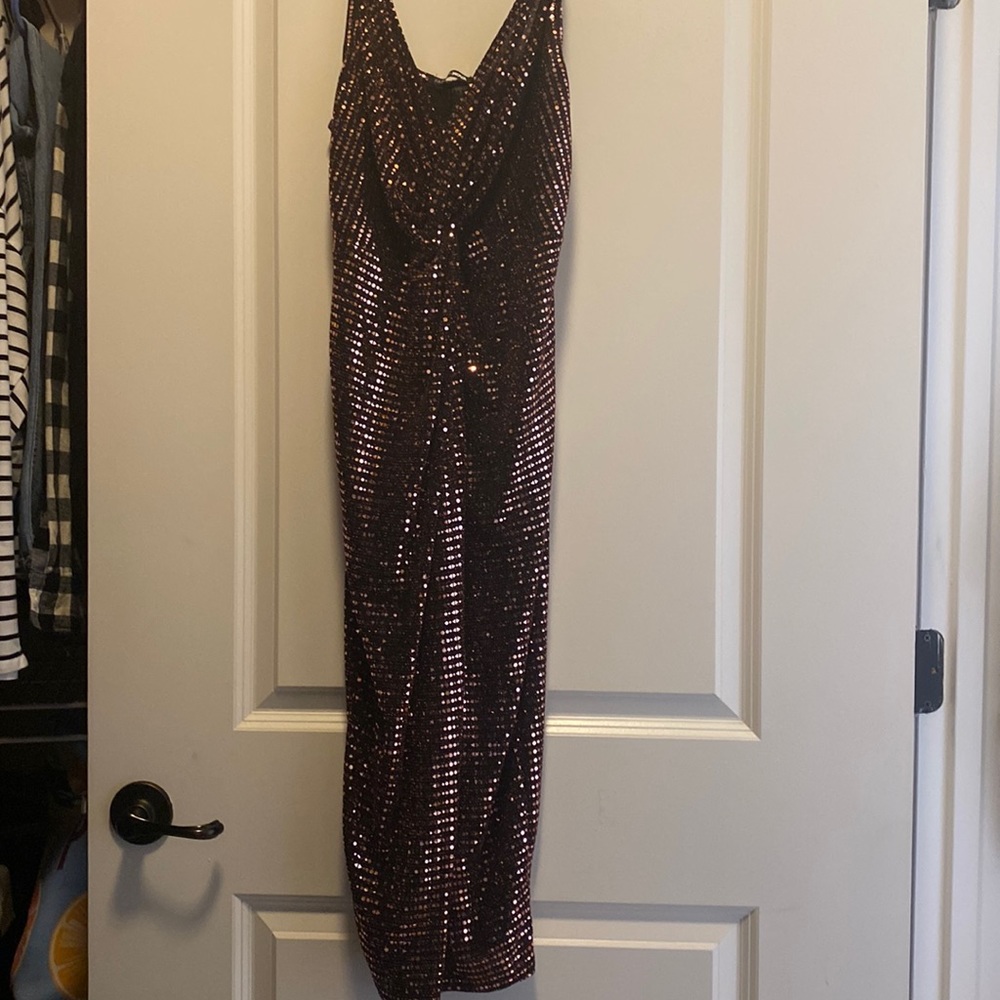 Rose Gold midi dress